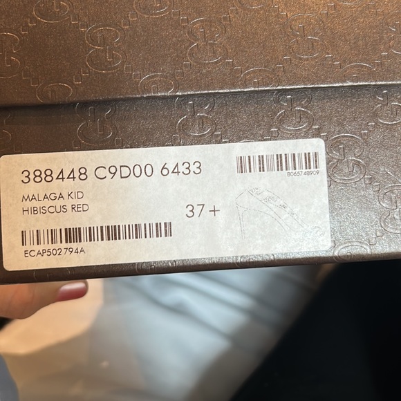 Gucci red sandals, high heel, mint condition, including box and dust bag - Picture 13 of 15